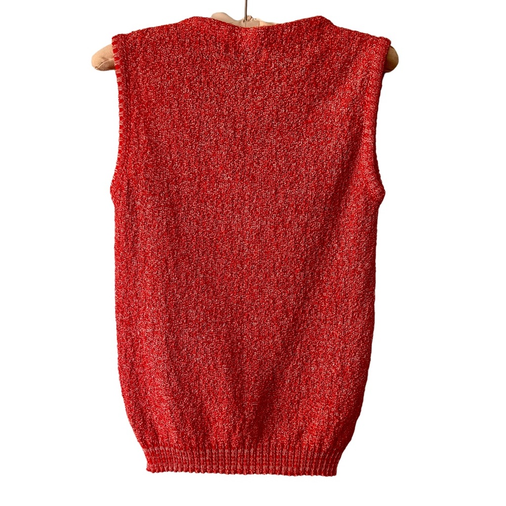 Vintage 70s Sears Lace-up Tank, Size 38 (XS/S) - Picture 4 of 6